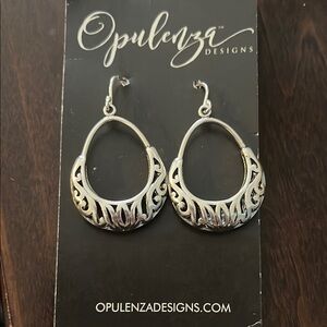 .925 Sterling Silver Filigree Earrings